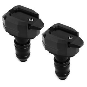 1 Pair Cnc Black Race Motorcycle Slip Pad Ground Crash Sliders Protection