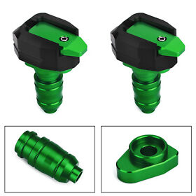 Fs-209-green 1 Pair Cnc Green Race Motorcycle Slip Pad Ground Crash Sliders Protection