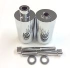219 Motorbike Frame Slider Crash Protector For Kawasaki Chromed 617949655026