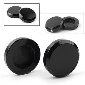22shopde 536123288495 2pcs Black Fork Cap Cover For Victory Cross Country Roads