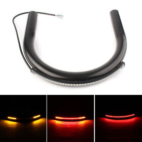 230mm Cafe Racer Rear Seat Frame Hoop Loop With Led Turn Signal Brake Light