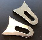 232323223 Cdc Polished Stainless Steel Axle Blocks Chopper Motorcycle Slot