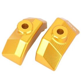 2pcs Gold Rear Fork Spindle Chain Adjuster Blocks For Kawasaki Z800 2012-2016 Hs