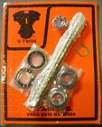 44-1973 V-twin Manufacturing Chrome Swing Arm Pivot Bolt Kit For Harley Shovelhead 1973-84 Fl Fx