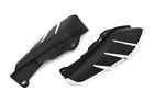 51-0422 Mfg Black Windshield Deflector Set With Chrome Trim