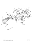 5136323-521 Polaris Mainframerear Mach Blk New Oem