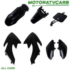 Mot2041772 All-carb Black For Honda Xr50 Crf50 Sdg Ssr 107 125 Dirt Pit Bike Plastic Fender Fairing