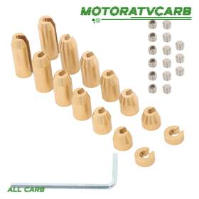 Mot4406632 All-carb Motorcycle Reusable Universal Brass Wheel Spoke Balance Weights Refill 14 Pack
