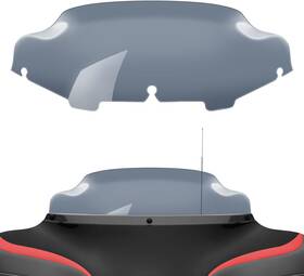 Amazicha 608307701561 Smoke Tint 6 Inch Windshield Windscreen Compatible For Harley