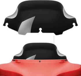 B01m273g7t Amazicha Black 8 Inch Wave Windshield Windscreen Compatible For