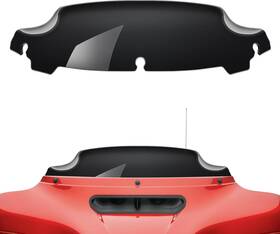 B01m4m3fka Amazicha Black 4.5 Inch Wave Windshield Windscreen Compatible