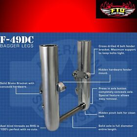 F-49ssc American Suspension Chrome Smooth Hidden Axle Bagger Legs 2014-2022