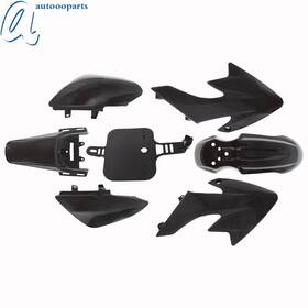 Om173358oc Autoooparts Black Fender Plastic Fairing For Honda Xr50 Crf50 110cc 125cc Ssr Sdg 107 New