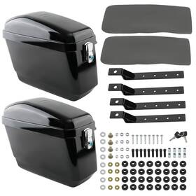 12ludr Bfo Saddle Bags Motorcycle Trunk Luggage Universal 17.8 Inch 12.6 7.9 For Honda