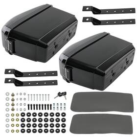 3ju2ba Bfo Saddle Bags Motorcycle Trunk Luggage Universal 17.8 Inch 12.6 7.9 For Honda