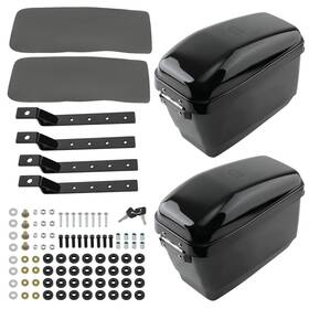 4lv9ab Bfo Motorcycle Luggage Case Pair Hard Saddle Bags For Harley Honda Yamaha Suzuki