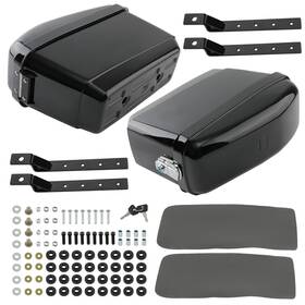 872ox3 Bfo Hard Saddlebags 17.8 Inch 12.6 7.9 Motorcycle Trunk Luggage For Honda Suzuki