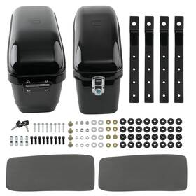Gj5qu6 Bfo Motorcycle Luggage Case Pair Hard Saddle Bags For Harley Honda Yamaha Suzuki