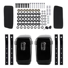 S9q70m Bfo Saddle Bags Motorcycle Trunk Luggage Universal 17.8 Inch 12.6 7.9 For Honda
