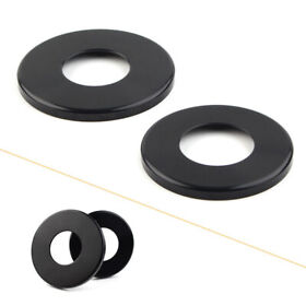 Black Dust Covers For Upper Lower Bearing Harley Triple Tree Big Twin