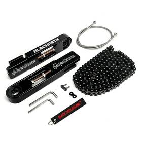 49064 Black Path For 08-14 Suzuki Busa Swing Arm Frame Extension With Ss Brake Line And Chain Kit