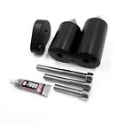 Mt290-033-bk6 Black Spike Frame Sliders Crash Protectors For 2007-2008 Kawasaki Ninja Zx-6r