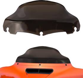 Buyinhouse 760124793812 9 Inch Smoke Wave Motorcycle Batwing Fairing Windshield Windscreen Wind