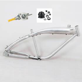 Cdhpower 762668518401 New 3.4l Brushed Alum Felt Faker Gas Frame 135mm Width And Headset Petcock Combo