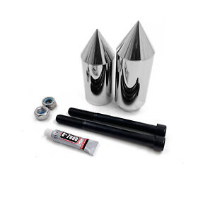 Mt290-032-cd6 Chrome Spike Frame Slider Crash Protector For 1996-2003 Kawasaki Zx-7r 2002 2001