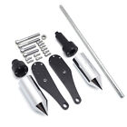 Mt290-035-cd6 Chrome Spike Frame Slider Protector With Mounting Bolt For 06-07 Kawasaki Zx 10r