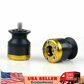 M524-a011-gold Cnc Carbon Fiber 10mm Swingarm Sliders Spools For Kawasaki Zx 6r 10r 12r Gold Ue