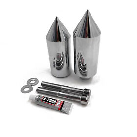 Mt290-010-cd6 Crash Protector Billet For 02-03 Yamaha Yzf R1 Yzf-r1 Chrome Spike Frame Slider