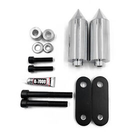 Fm-mt290-003-cd Crash Protector Chrome For 04-05 Cbr1000rr Billet Aluminum Spike Frame Slider