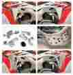 10-076 Crf250r 18-776 Works Connection Kit Radiator Braces Skid Plate Honda 2014-2016