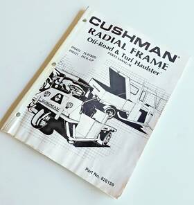 826159 Cushman Radial Frame Off-road And Turf Haulster Parts Manual 12hp Kohler 1978-1981