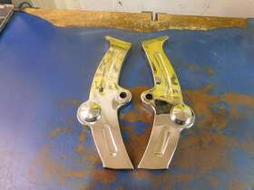 28054 Custom Chrome Metal Rear Frame Covers Harley Davidson Flst Softail 1986-1999