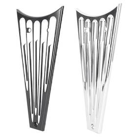 Dictorcoltd 211311243295 Radiator Guard Grille Cover For Harley Flht Flhr Fltr Flhx 2009-13 Chrome&black