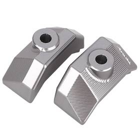 Dictorcoltd 550748567308 Rear Fork Spindle Chain Adjuster Blocks For Kawasaki Z800 12-16 Gray Aluminum Hs