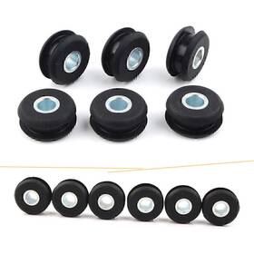 Dictorcoltd 550748611681 6 Black Gas Tank Mounts For Harley Softail Rubber Grommets Fxwg Motor