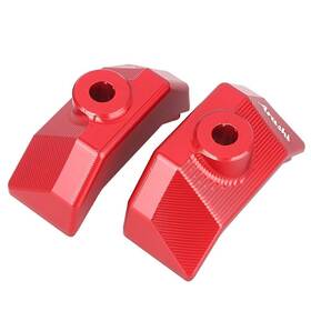 Dictorcoltdusa 550732109507 Rear Fork Spindle Chain Adjuster Blocks For Kawasaki Z800 2012-2016 Aluminum Red