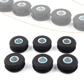 Efmotorshop 550727495332 6pcs Black Gas Tank Mounts Fits For Harley Softail Rubber Grommets Us