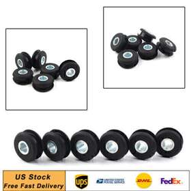 Enen-tradingusa 612050665049 Motorcycle Gas Tank Mounts Black For Harley Softail Rubber Grommets 6pcs