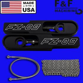 Fz-09-be F & Racing 2014-2017 Yamaha Fz-09 Bolt On Swingarm Extension Kit Inch Made In The Usa