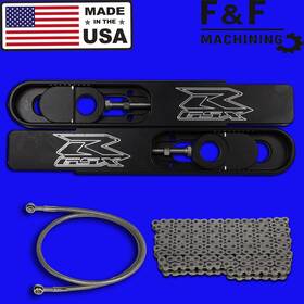 Gsxr-01-02-1000-be-kit-12 F & Racing 2003-2004 Gsxr 1000 Bolt On 12 Inch Swingarm Extension Kit Made In The Usa