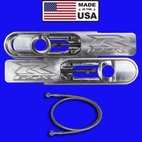 Gsxr-05-06-1000-re-bl F & Racing 2009-2016 Gsxr 1000 Swingarm Extensions And Brake Line Inch Made In The Usa