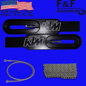 F & F Racing Ktm-duke-200-be-bl 2026 Ktm Duke 200 Bolt On Swingarm Extension Kit Inch Made In The Usa