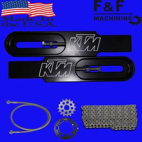 Ktm-duke-390-drag F & Racing 2015-2023 Ktm Duke 390 Swingarm Extension Drag Race Kit Inch Made In The Usa