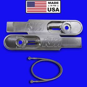 Ktm-duke-390-re-bl F & Racing 2025 Ktm Duke 390 Bolt On Swingarm Extensions Brake Line Inch Made In The Usa