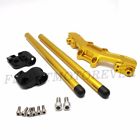 Fm-hb-dscram1517-gold Finestmotorever Gold Separated Adjhktable Risers Lower Handlebar For 686437248002