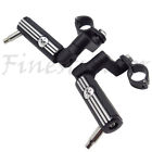 Fmmt216-050 216-121-bk Finestmotor Unique Skull Foot Pegs Black For Softail 617949610179